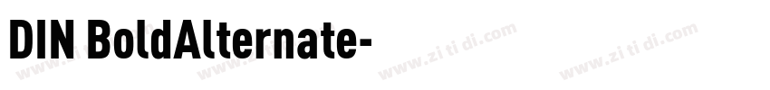 DIN BoldAlternate字体转换